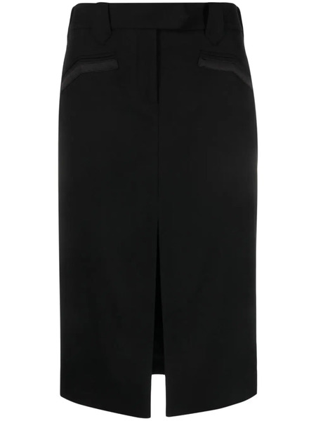  Tom Ford Front-slit Midi Skirt - Black 