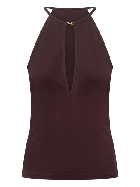  Tom Ford Halterneck Jersey Top - Brown 