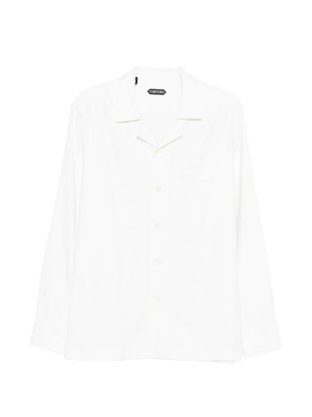  Tom Ford Herringbone Shirt - White 