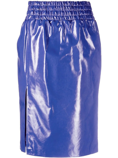  Tom Ford High-shine Finish Midi Skirt - Blue 