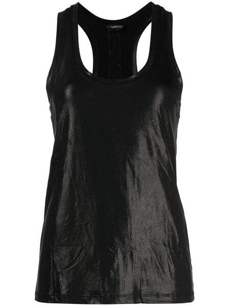  Tom Ford Laminated Tank Top - Black 