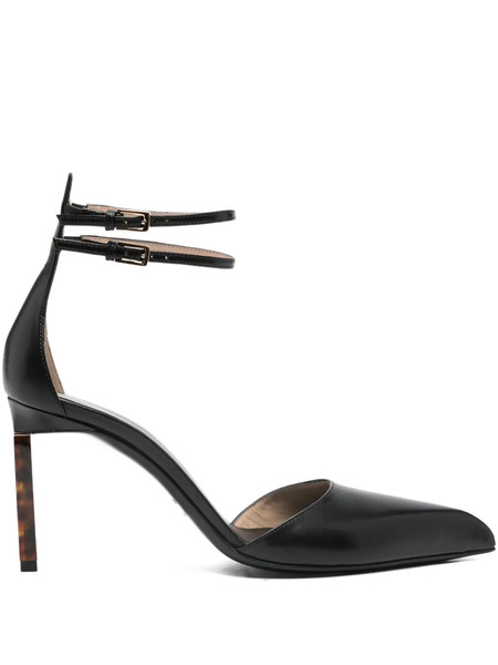  Tom Ford Leather Heeled Pumps - Black 