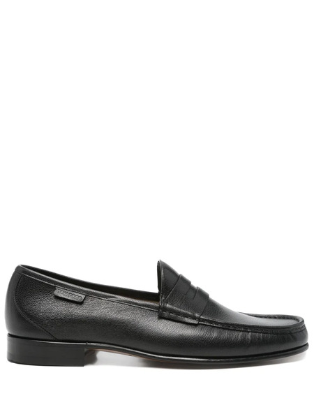  Tom Ford Leather Loafers - Black 