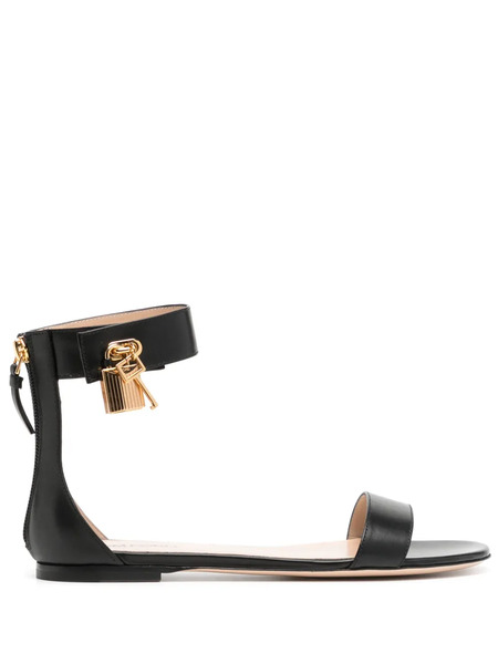  Tom Ford Leather Sandals - Black 
