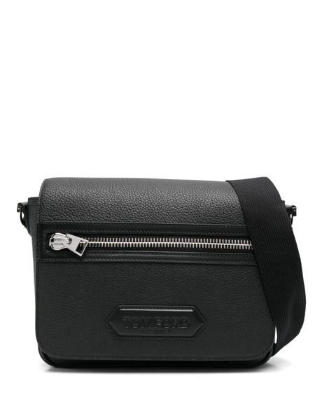  Tom Ford Leather Shoulder Bag - Black 