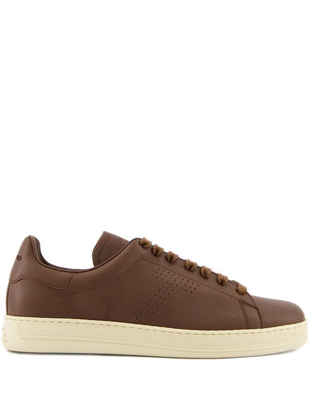  Tom Ford Leather Sneakers - Brown 