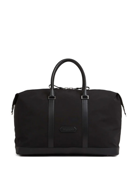  Tom Ford Leather-trim Luggage Bag - Black 