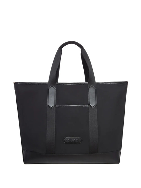  Tom Ford Leather-trimmed Tote Bag - Black 