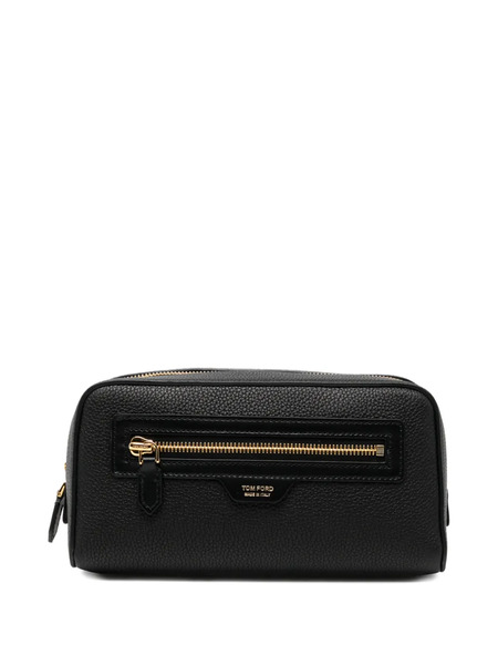  Tom Ford Leather Wash Bag - Black 