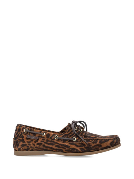  Tom Ford Leopard-print Boat Shoes - Brown 