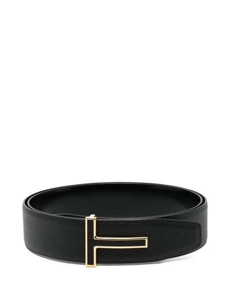  Tom Ford Logo Buckle Belt - Black 