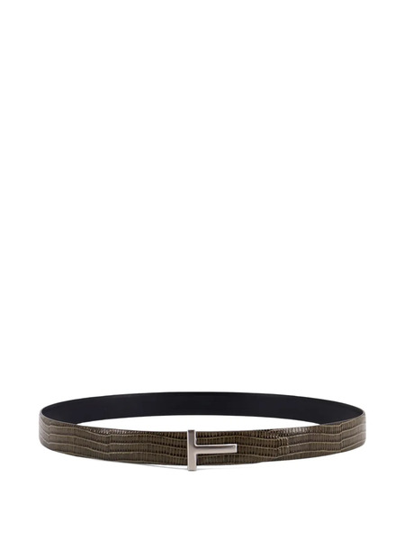  Tom Ford Logo-buckle Belt - Brown 