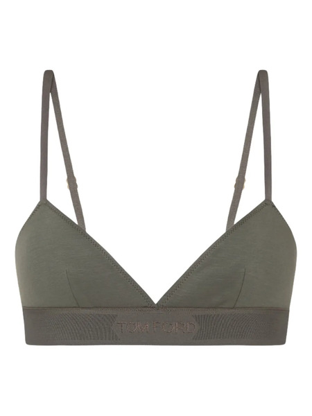  Tom Ford Logo-detail Bra - Green 