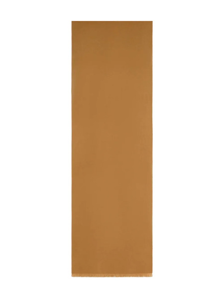  Tom Ford Logo-embroidered Fringed Scarf - Brown 