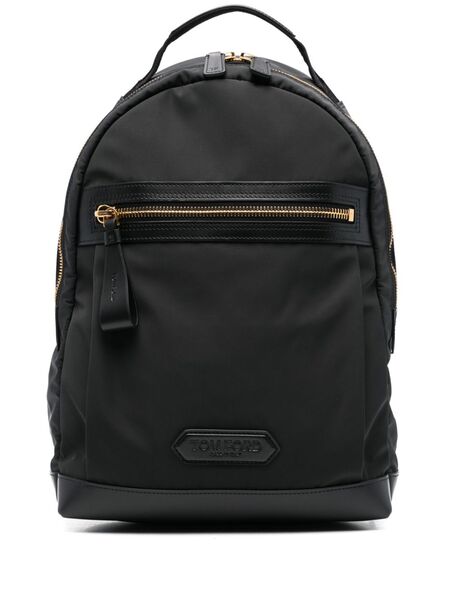  Tom Ford Logo-patch Backpack - Black 