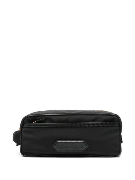  Tom Ford Logo-patch Wash Bag - Black 
