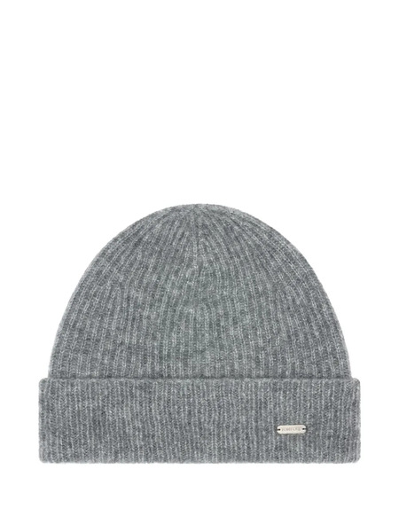  Tom Ford Logo-plaque Beanie Hat - Grey 