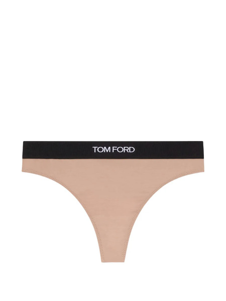  Tom Ford Logo-print Thong - Pink 