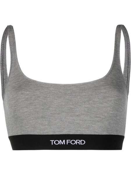  Tom Ford Logo-underband Bra - Grey 