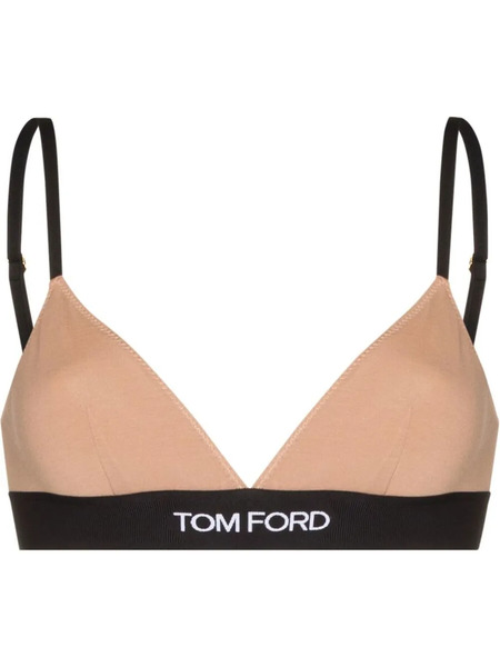  Tom Ford Logo-underband Triangle Bra - Pink 