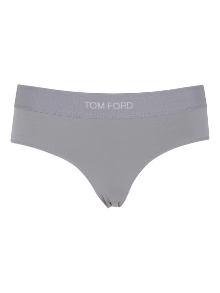  Tom Ford Logo-waistband Briefs - Grey 