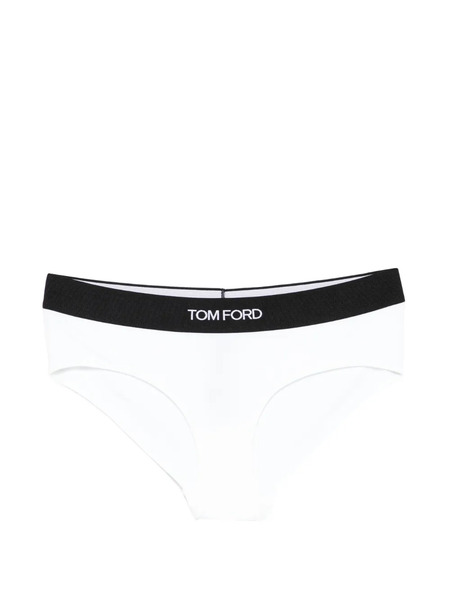  Tom Ford Logo-waistband Briefs - White 