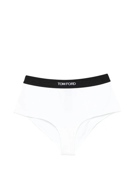  Tom Ford Logo-waistband Briefs - White 