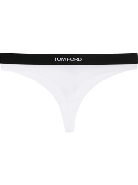  Tom Ford Logo-waistband Thong - White 
