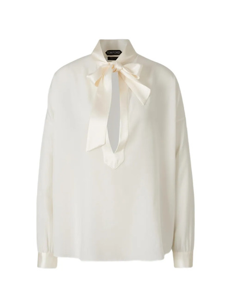  Tom Ford Long-sleeve Blouse - Neutrals 