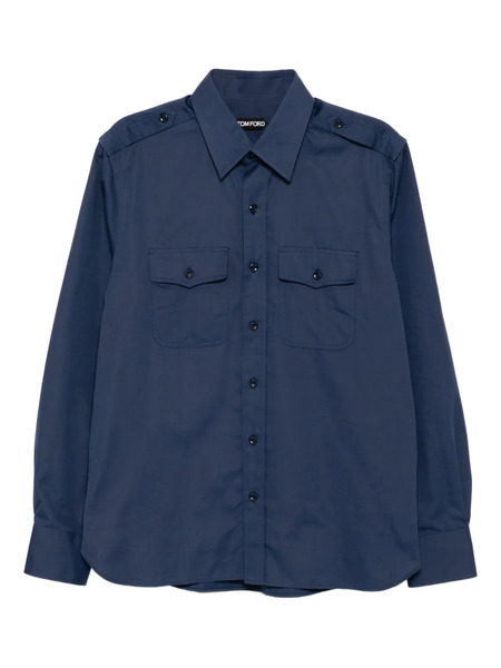  Tom Ford Military Shirt - Blue 