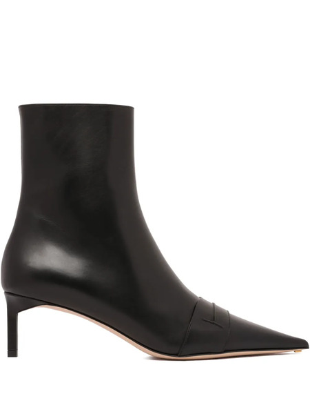  Tom Ford 55mm Leather Ankle Boots - Black 