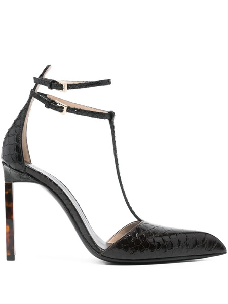  Tom Ford 105mm T-strap Pumps - Brown 