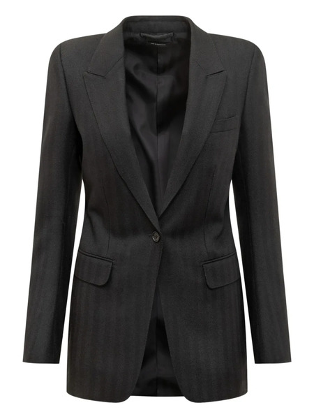  Tom Ford Notched-lapel Single-breasted Blazer - Grey 