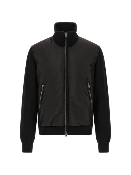  Tom Ford Padded Merino Wool Bomber Jacket - Black 