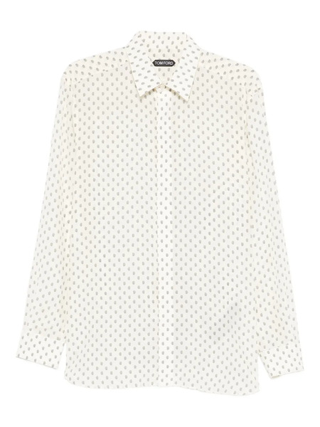  Tom Ford Paisley-print Shirt - White 