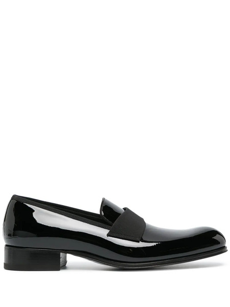  Tom Ford Patent-finish Leather Loafers - Black 