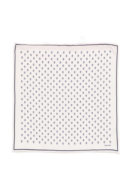  Tom Ford Patterned Silk Scarf - Pink 