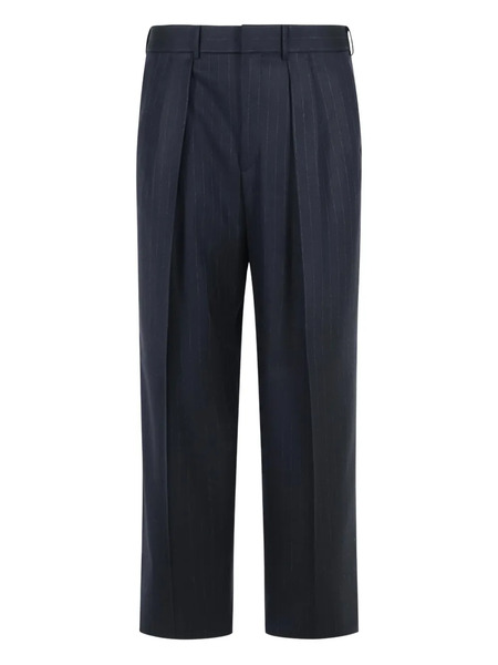  Tom Ford Pinstripe-pleated Trousers - Blue 