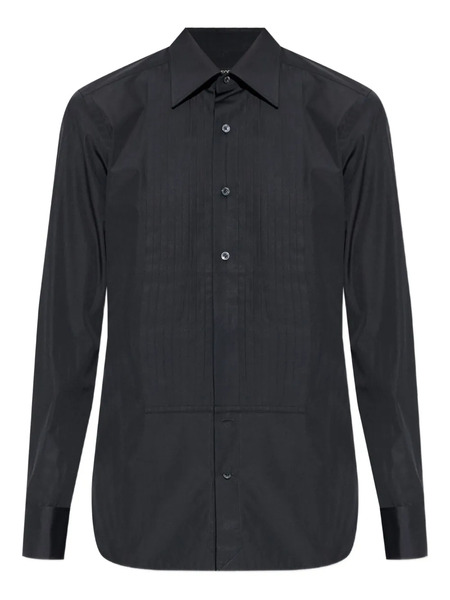  Tom Ford Pleated Shirt - Black 