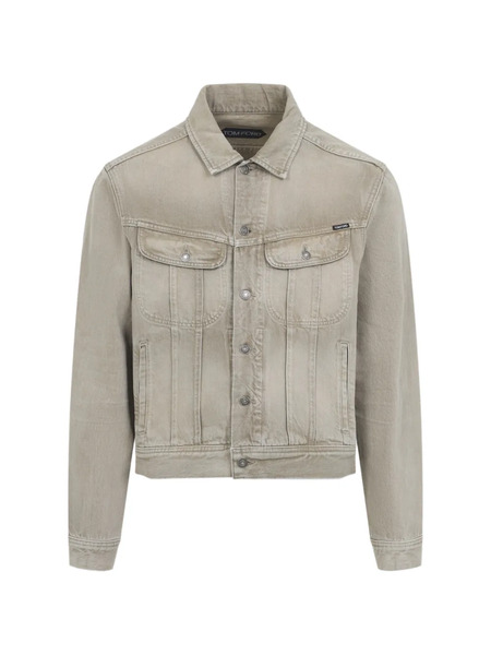  Tom Ford Pocket Denim Jacket - Grey 