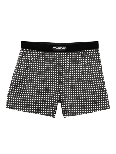  Tom Ford Polka-dot Boxer Briefs - Black 