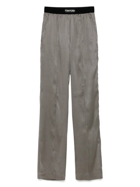  Tom Ford Polka Dot Pajama Pants - Black 