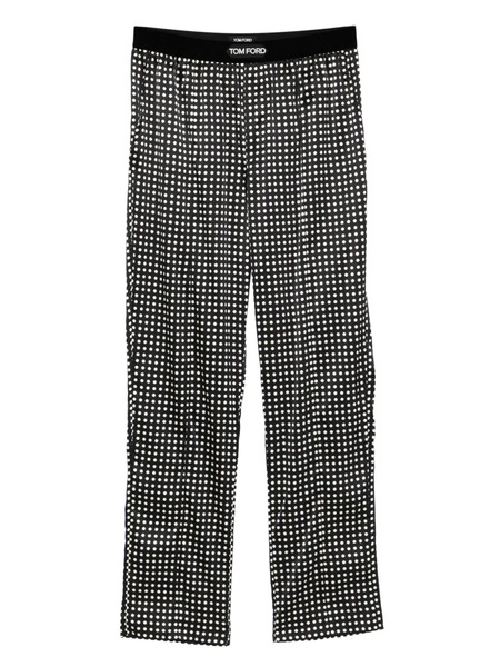  Tom Ford Polka Dot Pyjama Trousers - Black 