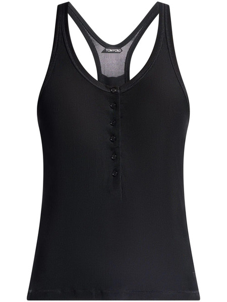  Tom Ford Ribbed Jersey Tank Top - Black 