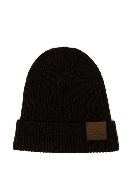  Tom Ford Ribbed-knit Beanie - Brown 