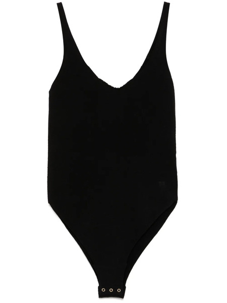  Tom Ford Ribbed Knit Bodysuit - Black 