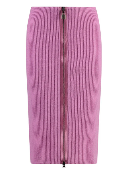  Tom Ford Ribbed-knit Skirt - Pink 