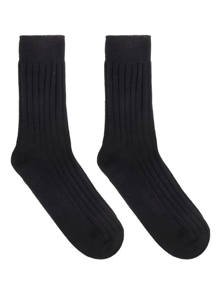  Tom Ford Ribbed Socks - Black 