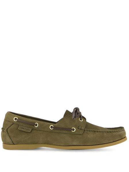  Tom Ford Robin Boat Shoes - Green 