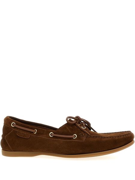  Tom Ford Robin Suede Boat Shoes - Brown 
